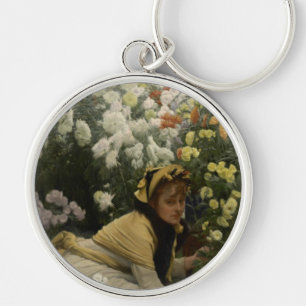 James Tissot Chrysanthemums Schlüsselanhänger