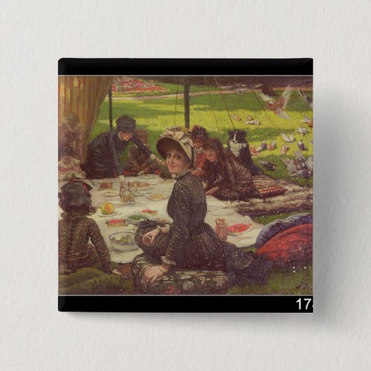 James Tissot | das Picknick, c.1881-2 Button (Vorderseite)