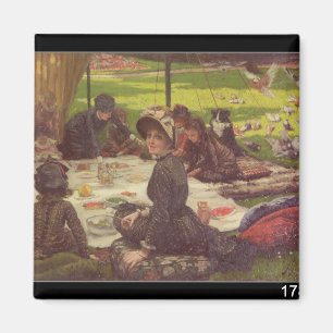 James Tissot das Picknick, c.1881-2 Magnet