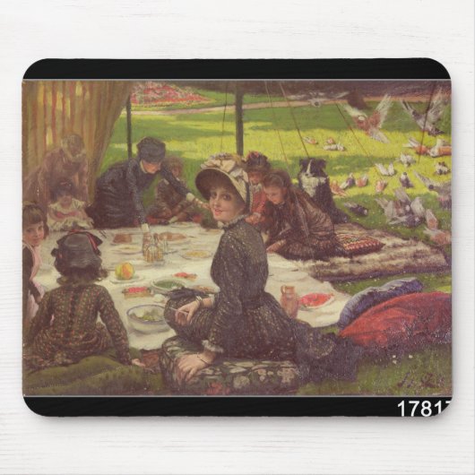James Tissot | das Picknick, c.1881-2 Mousepad (Vorne)