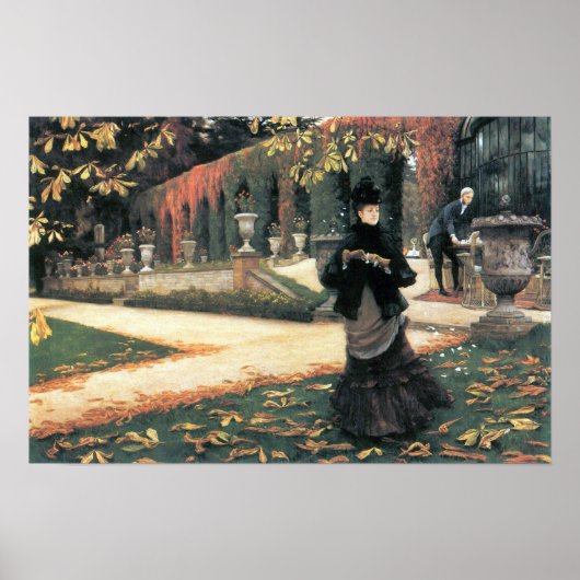 James Tissot - Der Brief war praktisch Poster (Vorne)