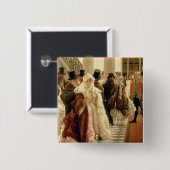 James Tissot | die Frau von Mode, 1883-5 Button (Vorne & Hinten)