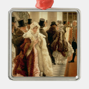James Tissot die Frau von Mode, 1883-5 Ornament Aus Metall