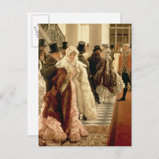 James Tissot | Die Mode-Frau , 1883-5 Postkarte (Vorne/Hinten)