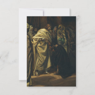 James Tissot Die Ungläubigkeit des heiligen Thomas Dankeskarte
