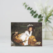 James Tissot-junge Dame in ein Boots-den Einladung (Stehend Vorderseite)
