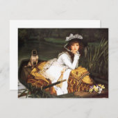 James Tissot-junge Dame in ein Boots-den Einladung (Vorne/Hinten)