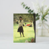 James Tissot | Krokett, c.1878 Postkarte (Stehend Vorderseite)