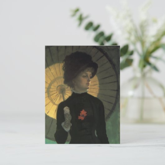 James Tissot Newton Parasol Postcard Postkarte (Stehend Vorderseite)
