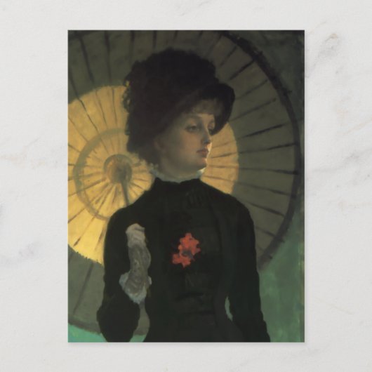 James Tissot Newton Parasol Postcard Postkarte (Vorderseite)