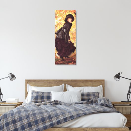 James Tissot October Canvas Print Leinwanddruck (Insitu (Schlafzimmer))