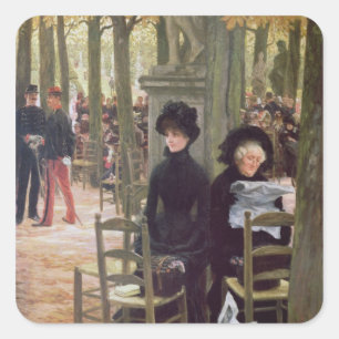 James Tissot   ohne eine Mitgift, 1883-5 Quadratischer Aufkleber