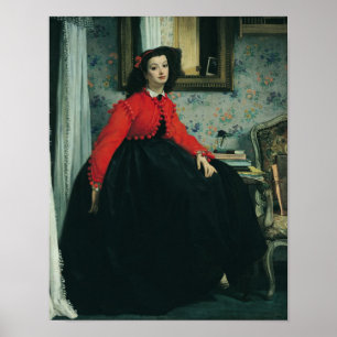 James Tissot   Portrait von Mlle. L. 1864 Poster