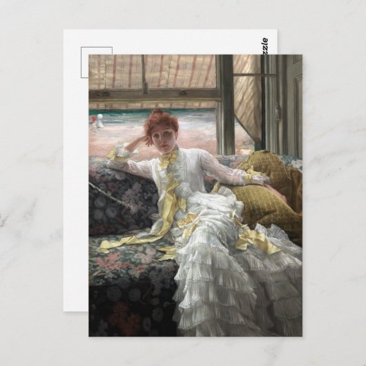 James Tissot Seaside (Prospekt eines Portraits im Postkarte (Vorne/Hinten)