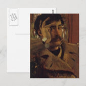 James Tissot - Selbstportrait Postkarte (Vorne/Hinten)