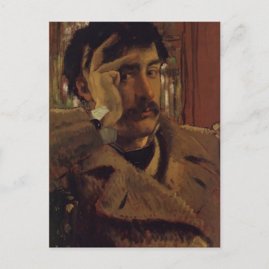 James Tissot - Selbstportrait Postkarte (Vorderseite)