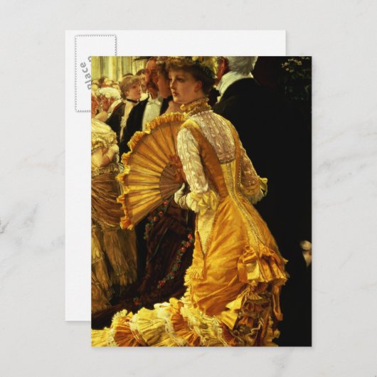 James Tissot | The Ball, c.1878 Postkarte (Vorne/Hinten)