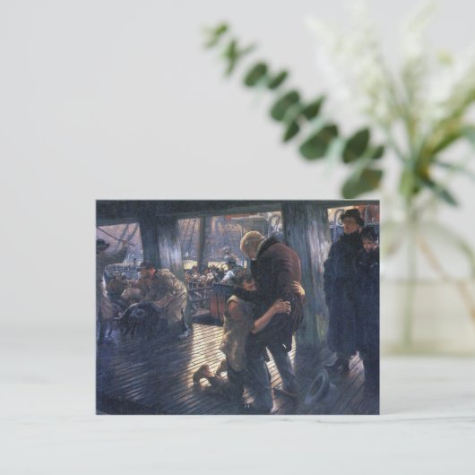 James Tissot - The Prodigal Son in Modern Life - T Postkarte (Stehend Vorderseite)