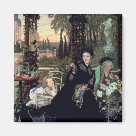 James Tissot The Widow | 1868 Magnet (Vorne)