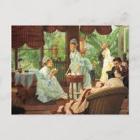 James Tissot Viktorianisch Tee Party Note Card