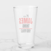 James, was du nicht verstehen würdest glas (Rückseite)