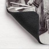 James Watt, der mit Dampf spielt Mousepad (Ecke)