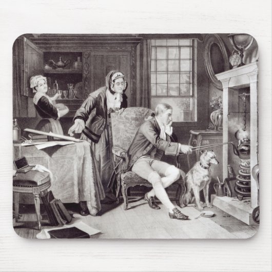 James Watt, der mit Dampf spielt Mousepad (Vorne)