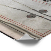 James Watt Steam Motor Poster (Ecke)