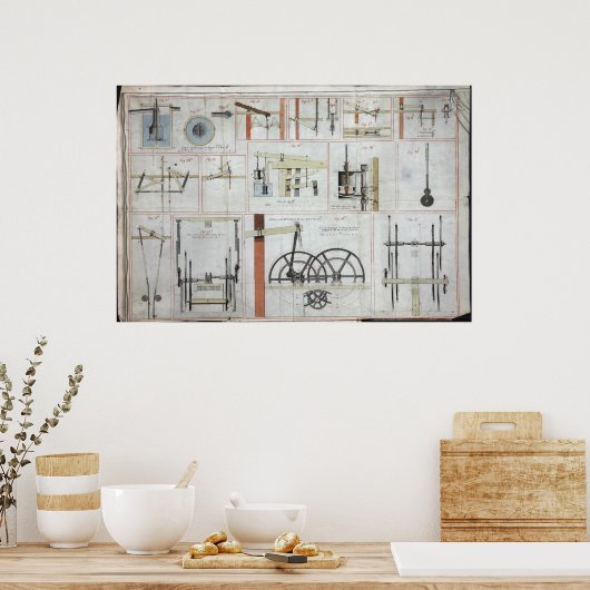 James Watt Steam Motor Poster (Küche)