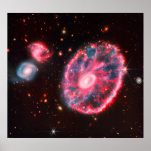 James Webb Cartwheel Galaxy (NIRCam und MIRI) Poster