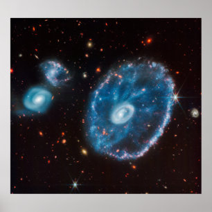 James Webb Cartwheel Galaxy (nur NIRCam) Poster