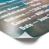 James Webb Orion Constellation Bar (NIRCam Image) Fotodruck (Ecke)