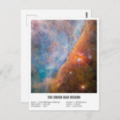 James Webb Orion Constellation Bar (NIRCam Image) Postkarte (Vorne/Hinten)