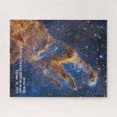 James Webb Säulen des Schöpfungsnebels NIRCam Imag Puzzle (Horizontal)