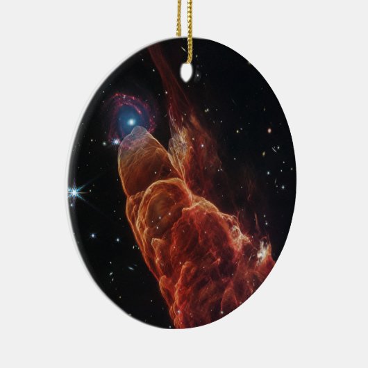 James Webb Space Telescope Cosmic Tornado Keramik Ornament (Rechts)