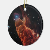 James Webb Space Telescope Cosmic Tornado Keramik Ornament (Links)
