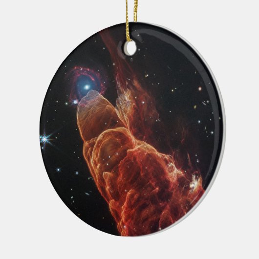 James Webb Space Telescope Cosmic Tornado Keramik Ornament (Links)