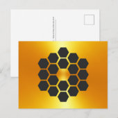 James Webb Space Telescope Design Postcard Postkarte (Vorne/Hinten)