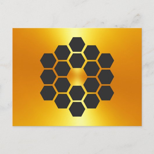 James Webb Space Telescope Design Postcard Postkarte (Vorderseite)