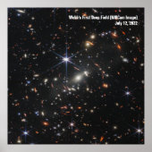 James Webb Space Telescope Erstes Bild Infrarot Poster (Vorne)