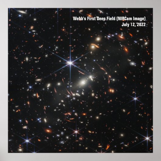 James Webb Space Telescope Erstes Bild Infrarot Poster (Vorne)