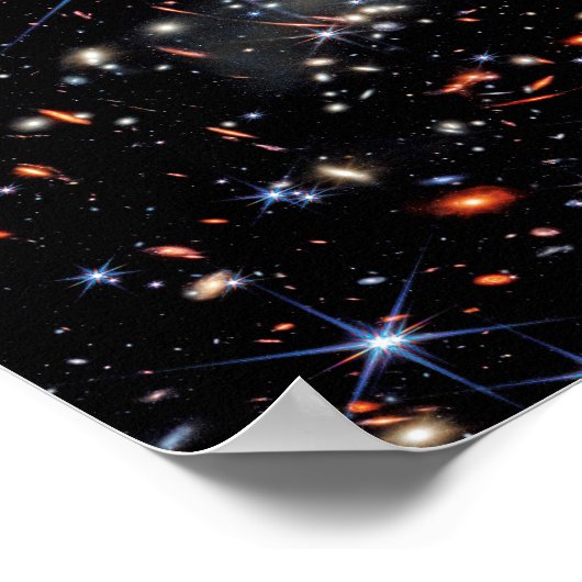 James Webb Space Telescope First Deep Field Poster (Ecke)