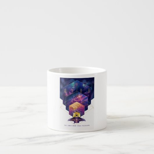 James Webb Space Telescope Illustration Art Espressotasse (Vorderseite)