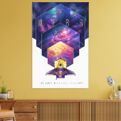 James Webb Space Telescope Illustration Art Leinwanddruck (Insitu (Wohnzimmer))