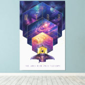 James Webb Space Telescope Illustration Art Leinwanddruck (Insitu (Holzboden))