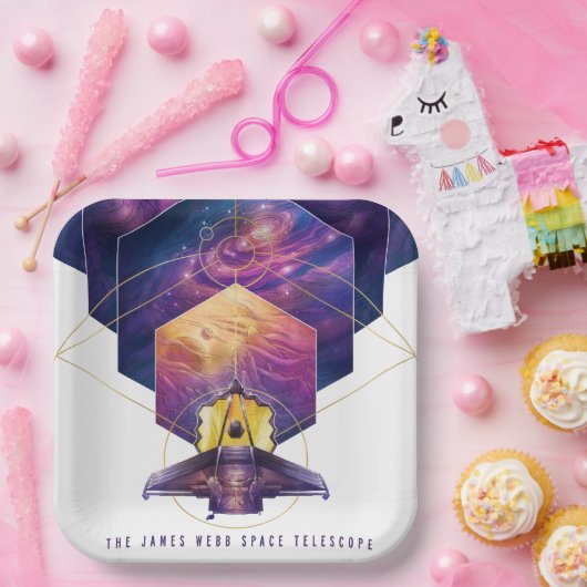 James Webb Space Telescope Illustration Art Pappteller (Party)