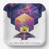 James Webb Space Telescope Illustration Art Pappteller (Vorderseite)