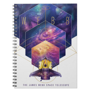 James Webb Space Telescope Illustration Artwork Notizblock