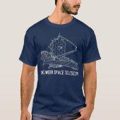 James Webb Space Telescope JWST Blueprint T-Shirt (Vorderseite)