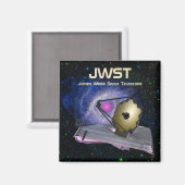 James Webb Space Telescope JWST Magnet (Vorderseite/Rückseite)